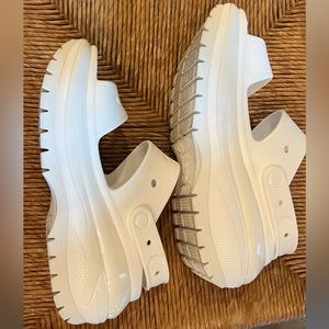 Crocs Iconic Comfort Mega Crush White Size 11